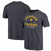 Indiana Pacers Navy Vintage Arch Fanatics Branded Tri-Blend T-Shirt,baseball caps,new era cap wholesale,wholesale hats
